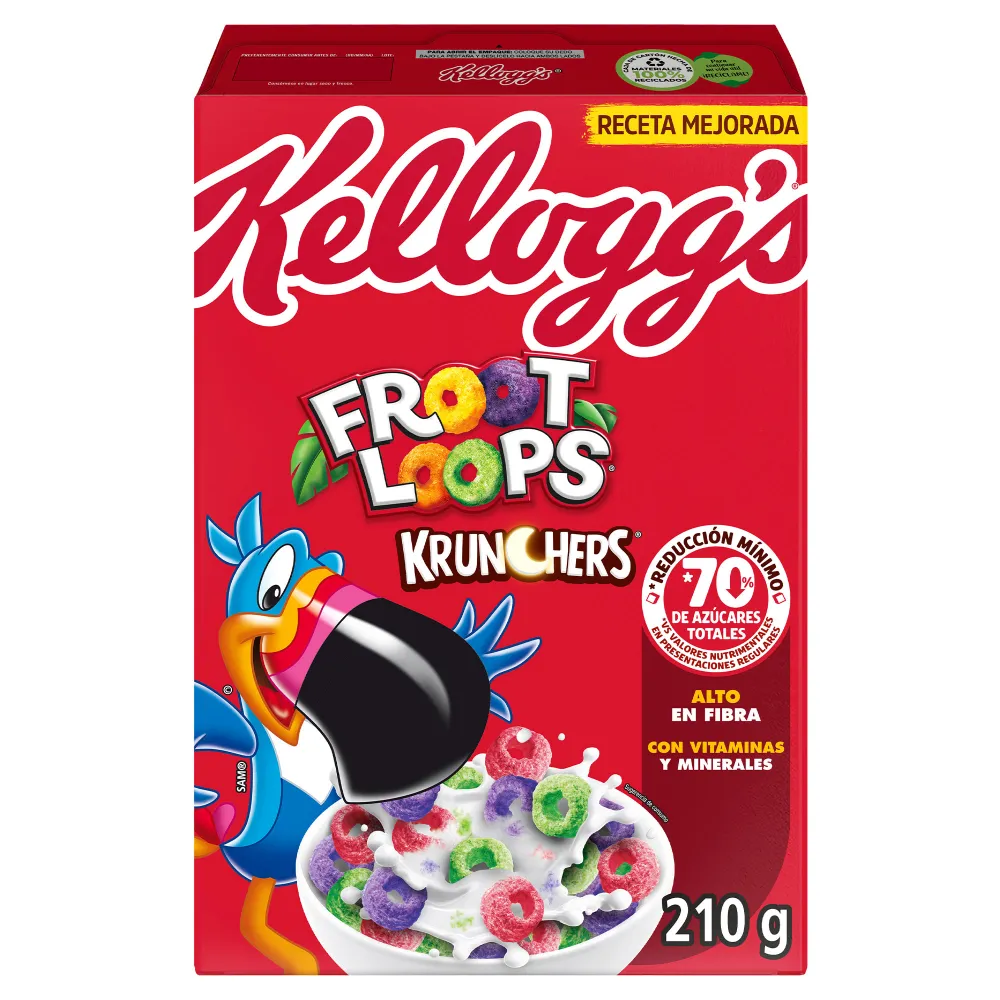 Cereal Froot Loops Krunchers Kelloggs 210 g