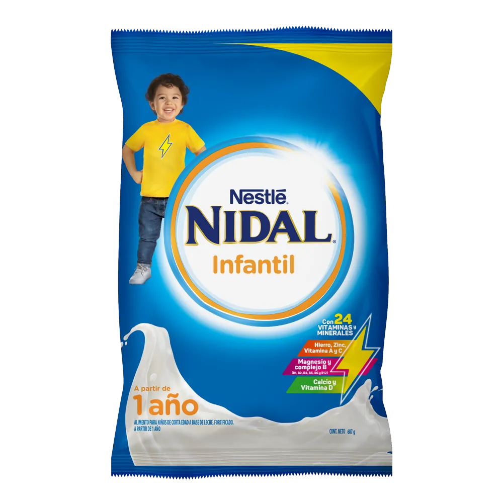 Formula Infantil en Bolsa 1 año Nidal 687 g