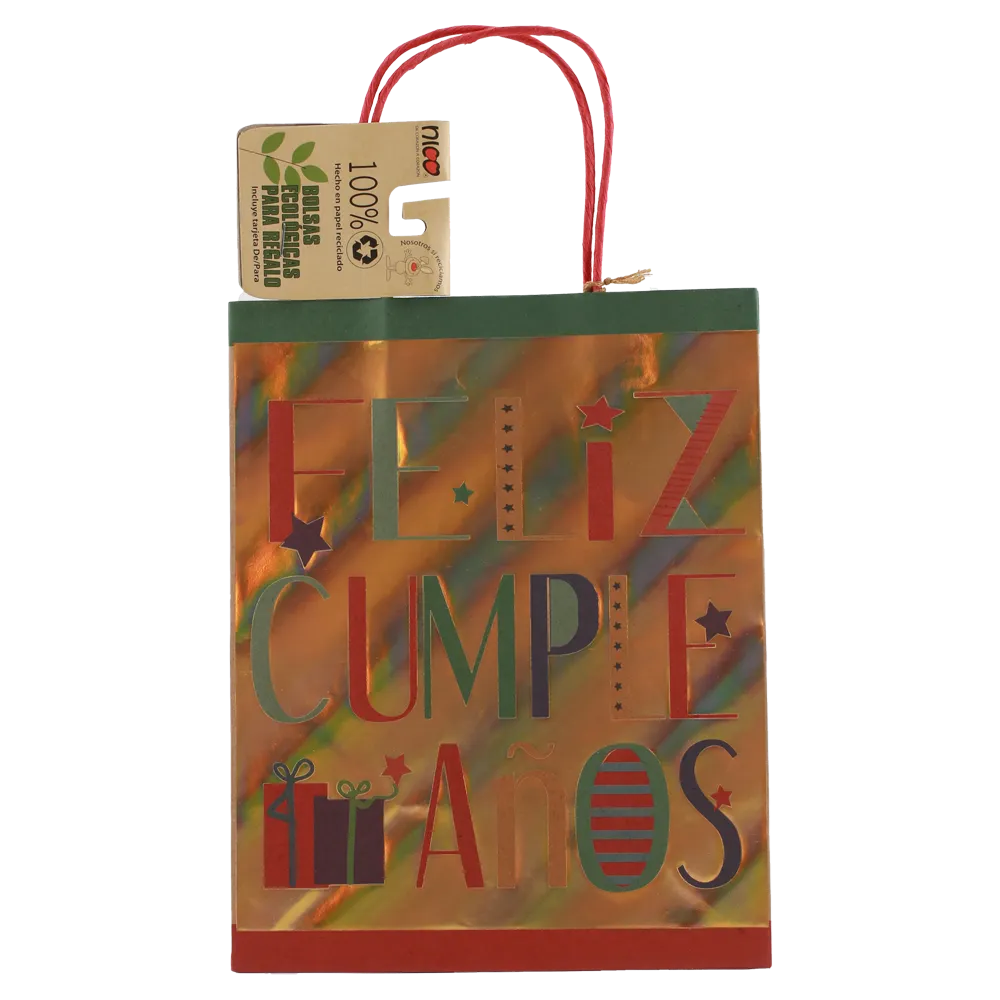 Bolsa Kraft Toda Ocasion Mediana Nico 1 Pz
