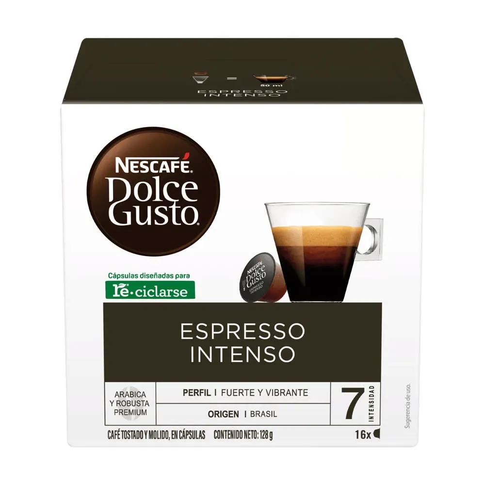Cafe Liquido Capsulas Espresso Intenso Nescafe 127.8 Gr