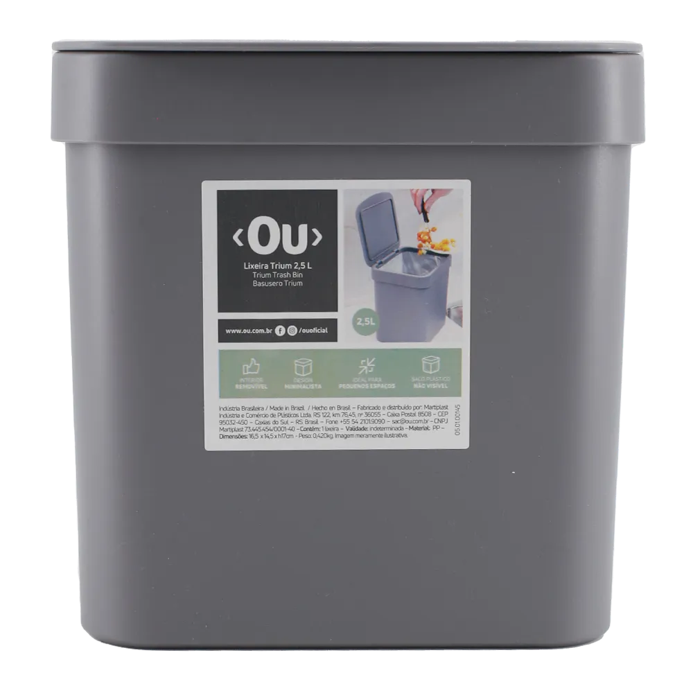 Bote Trium 2.5 Ml Gris Ou 1 Pz