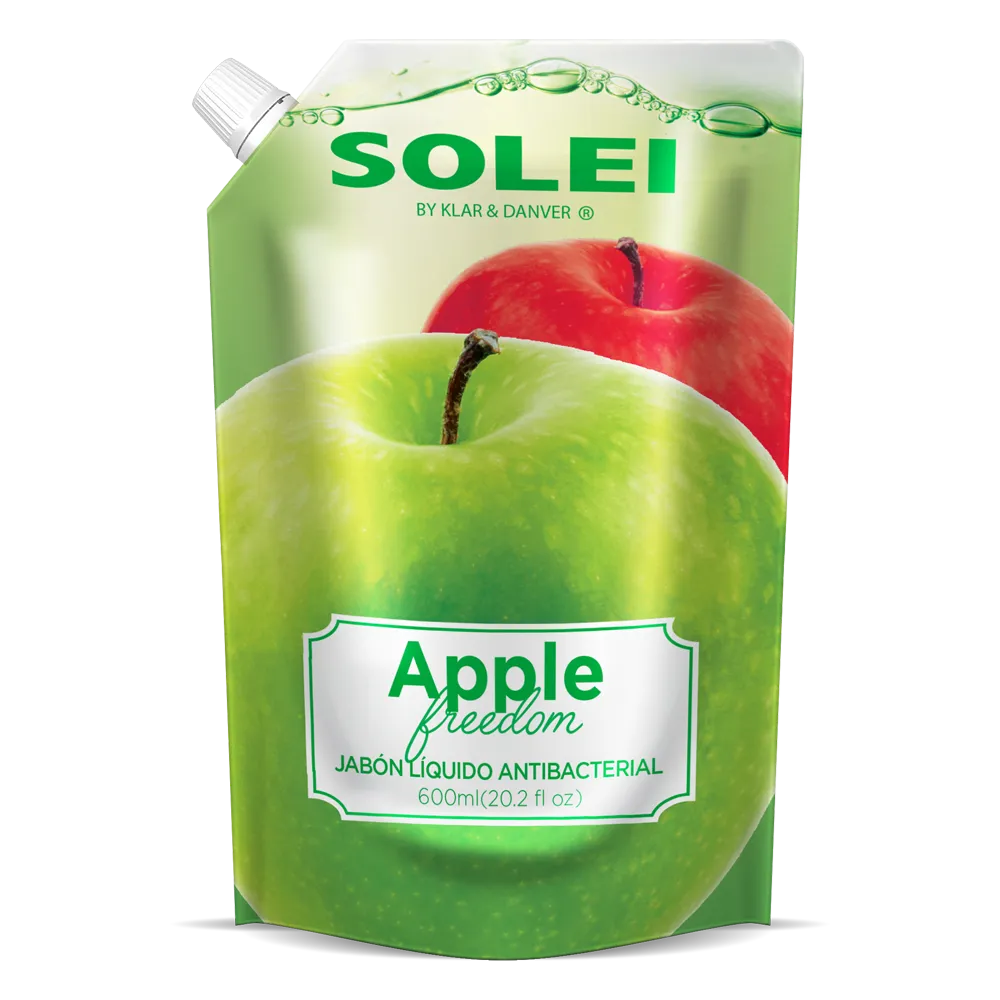 Jabon Liquido Pouch Apple Solei 600 Ml