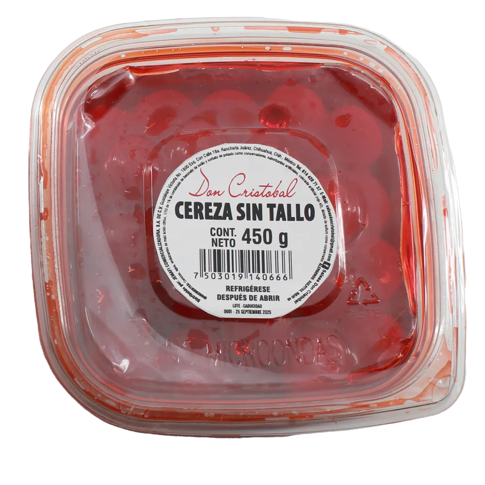 Cerezas En Almibar Sin Tallo Cereza Don Cristobal 450 g
