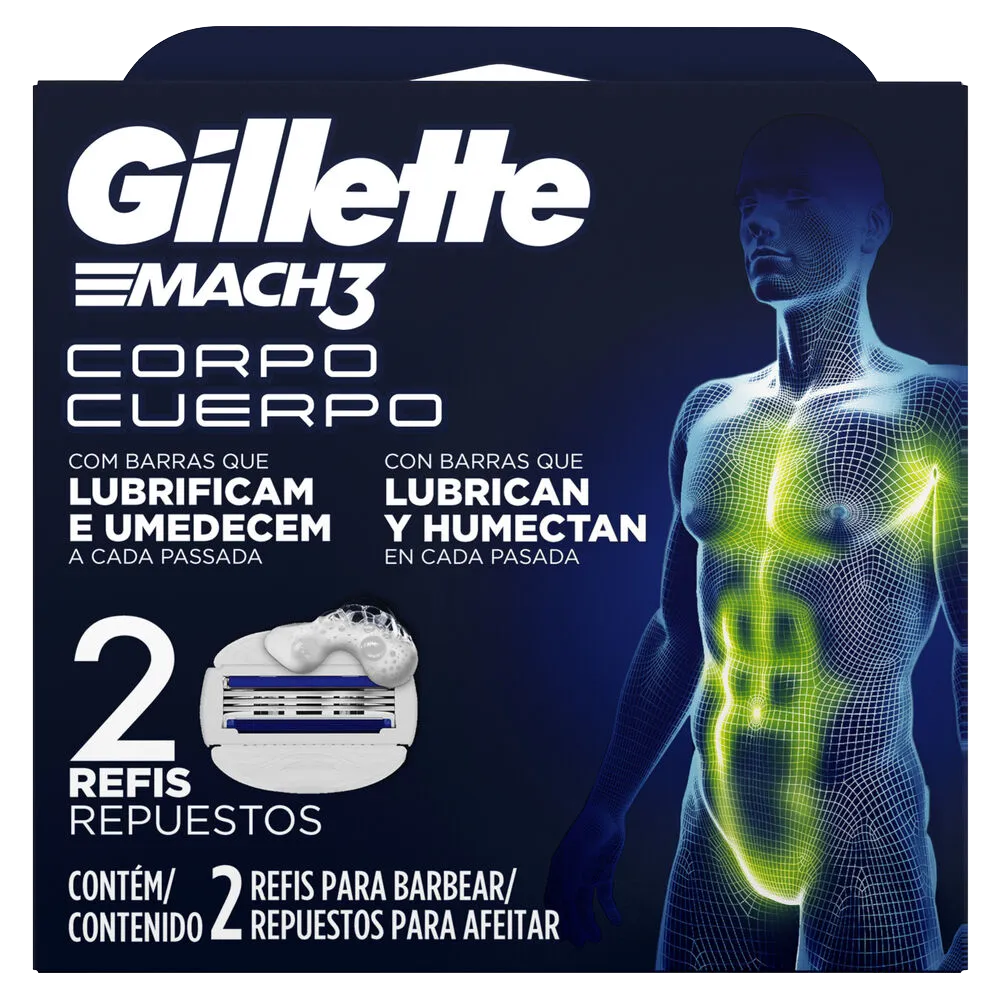 Cartuchos Para Afeitar Mach3 Gillette 2 Pza