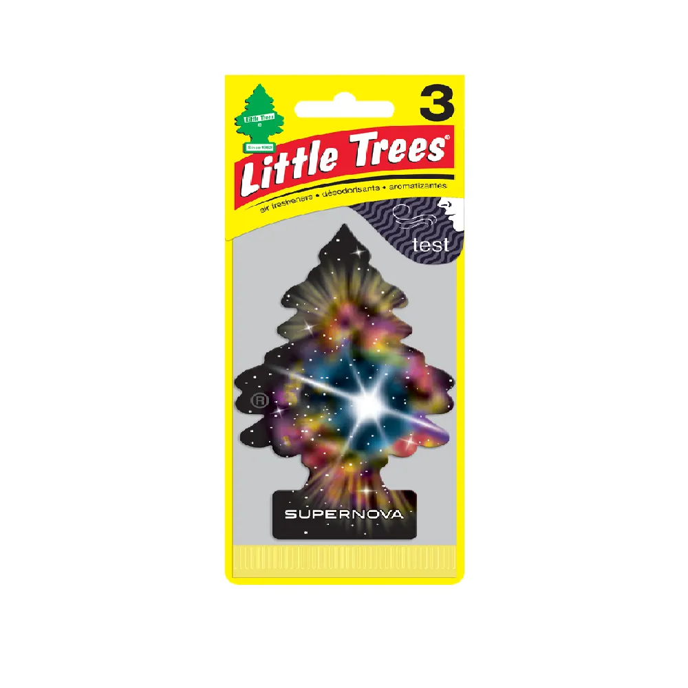 Aromatizante Para Auto Aroma Supernova Little Trees 3 Pza