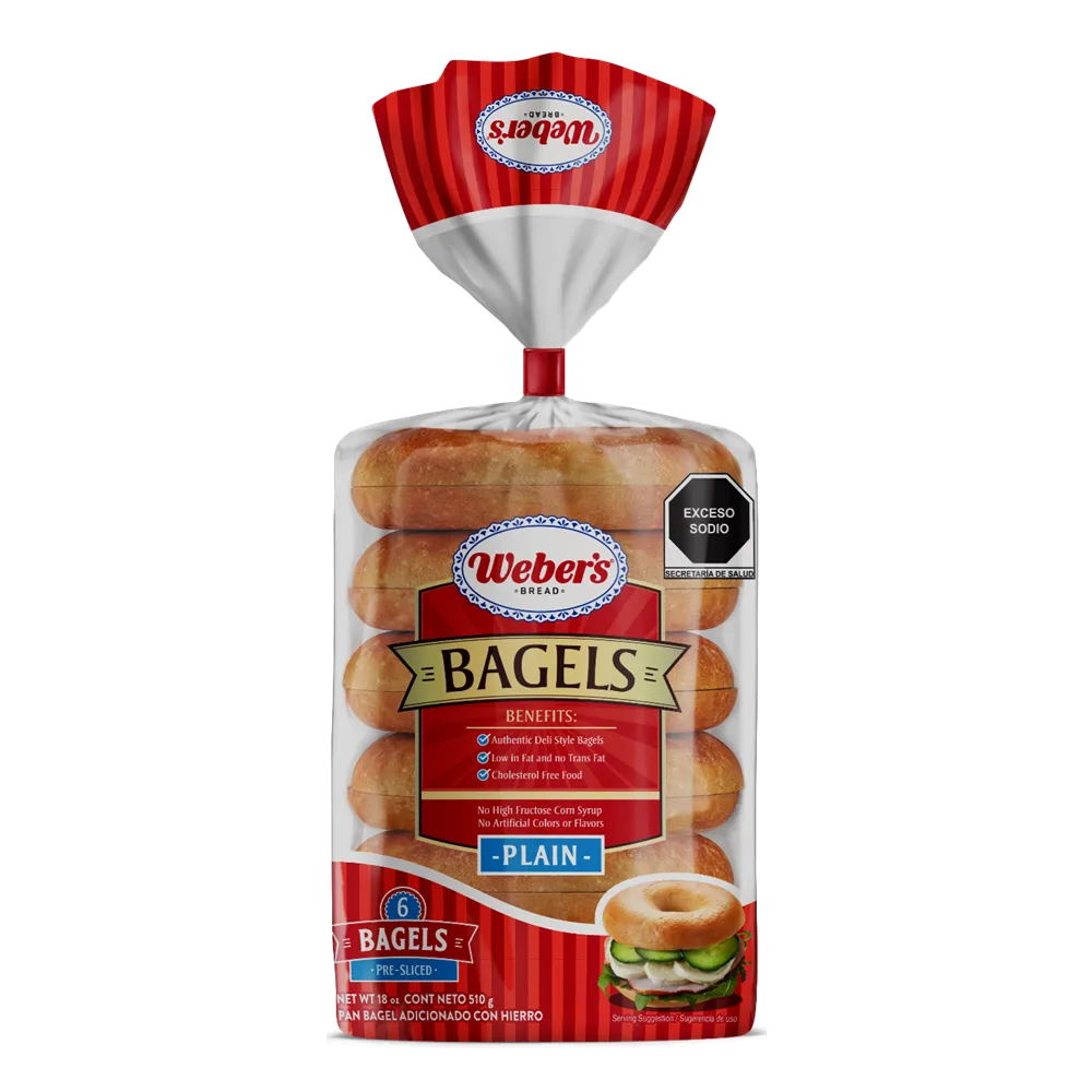 Bagels Plain Webers 510 g