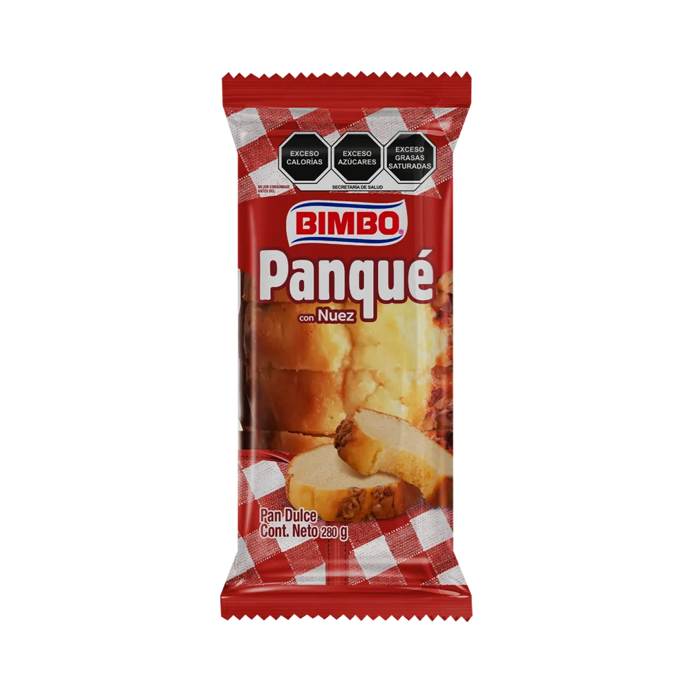 Pan Dulce Panque Nuez Bimbo 280 g