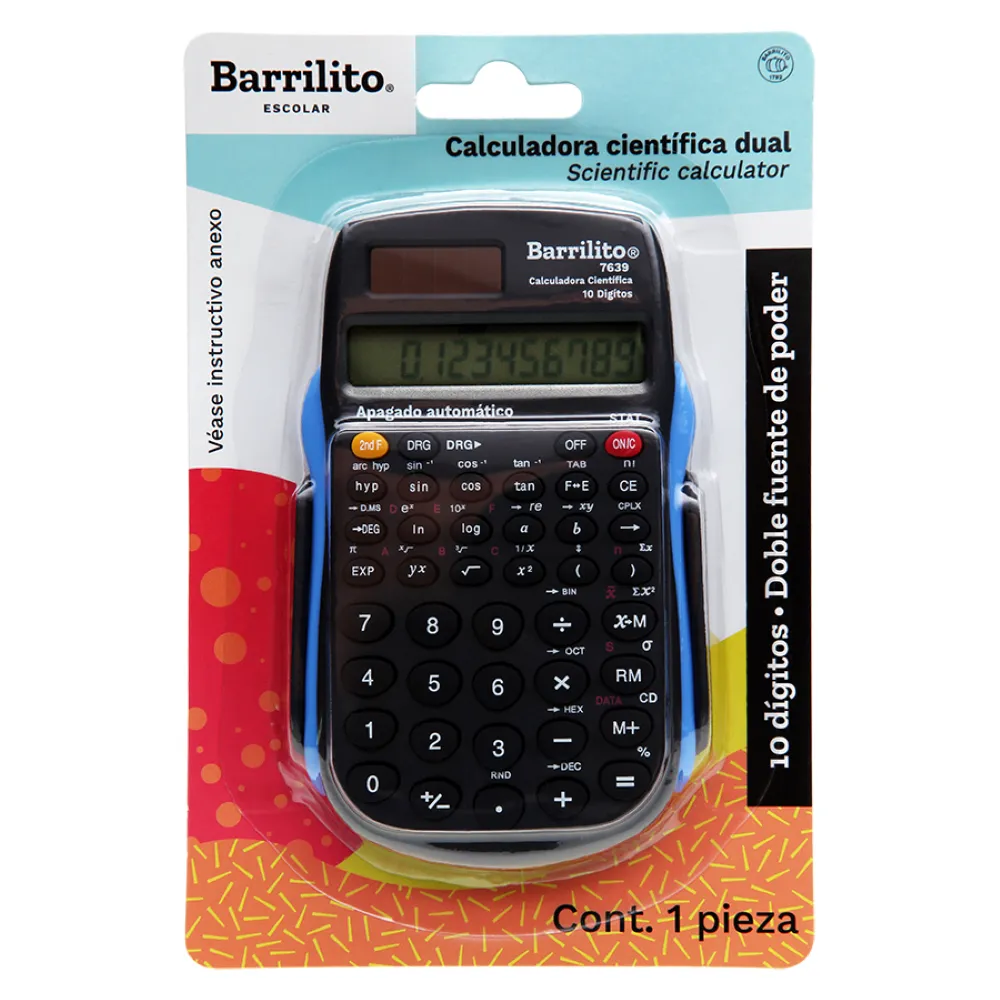 Calculadora Cientifica 10 Digitos Barrilito 1 Pza