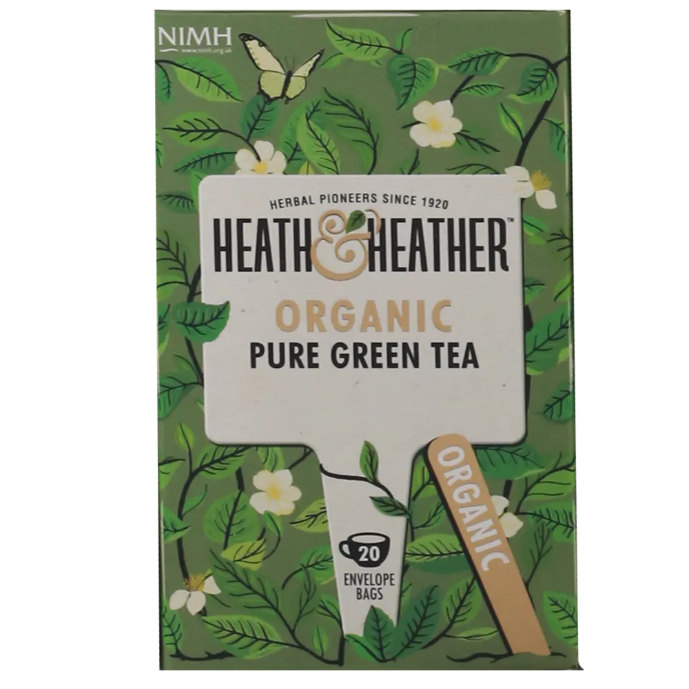Te Pure Green Tea Organico Heath & Heather 20 Sobres