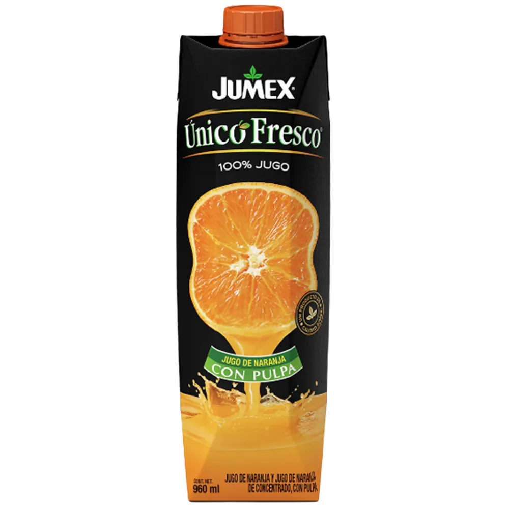 Jugo Naranaja Con Pulpa Unico Fresco 960 Ml