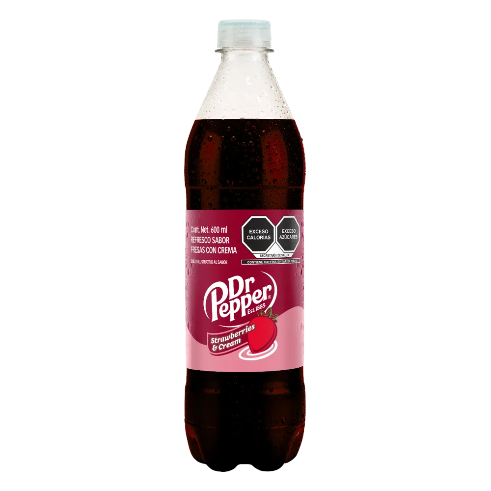 Refresco Strawberries & Cream Dr. Pepper 600 Ml