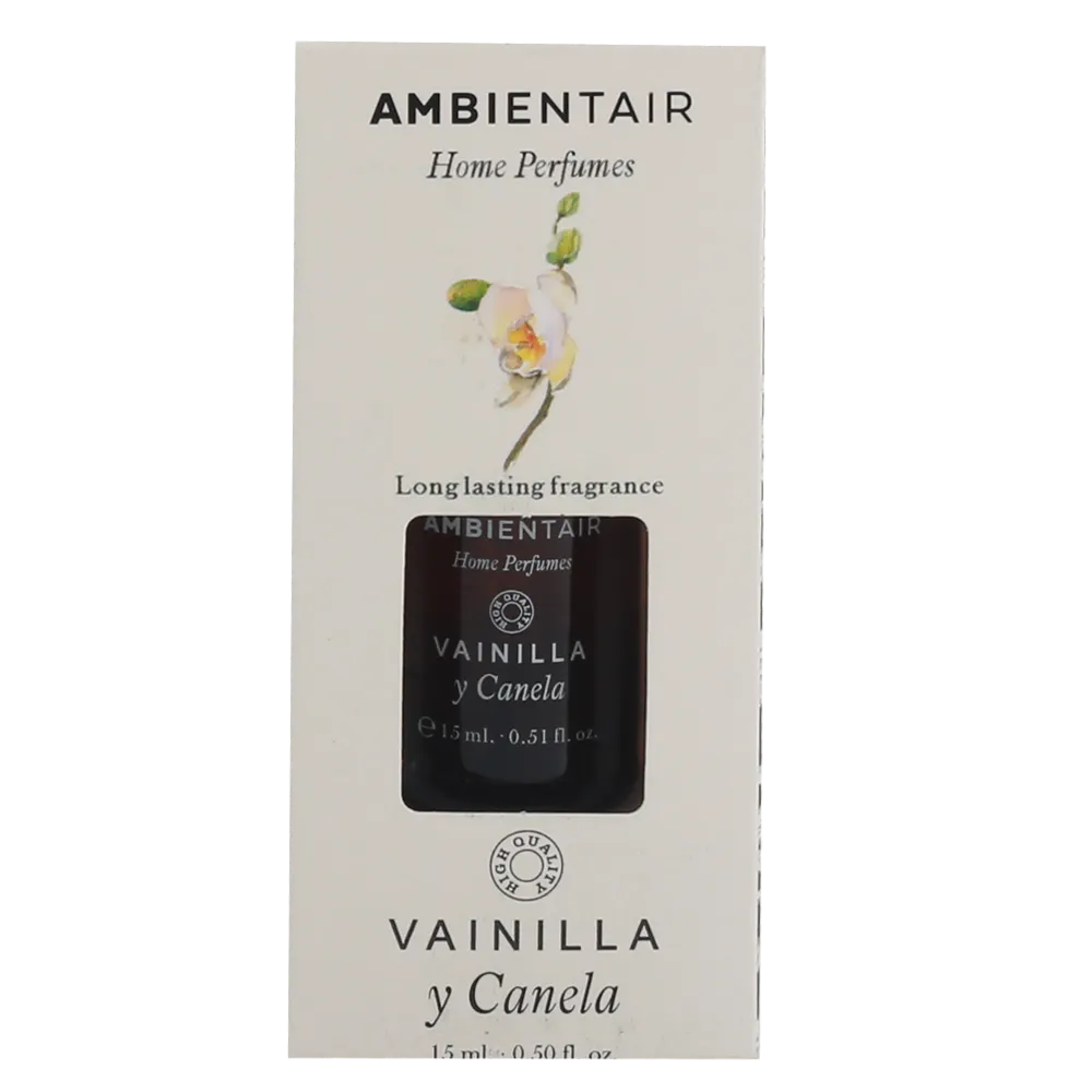 Aceite Hidrosoluble 15 Ml Vainilla Canela Home Perfumes Ambientair 1 Pza