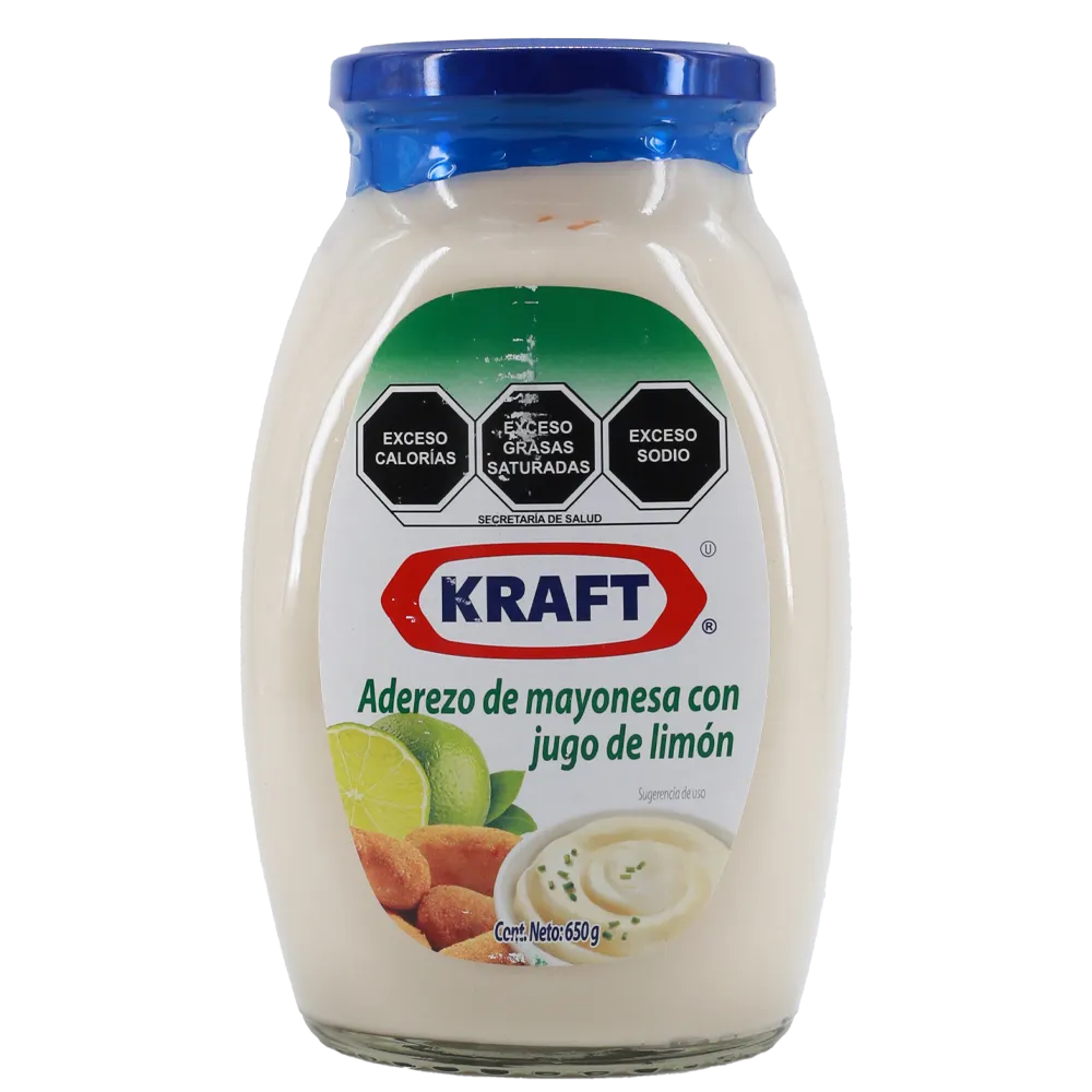Aderezo De Mayonesa Con Jugo De Limon Kraft 650 g