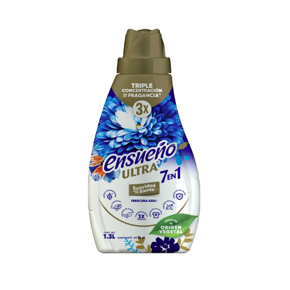 Suavizante De Tela frescura azul Ensueño Ultra 1.3 lt