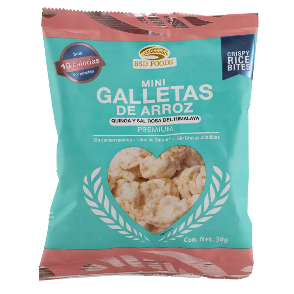 Mini Galletas De Arroz Bsd Foods 30 g