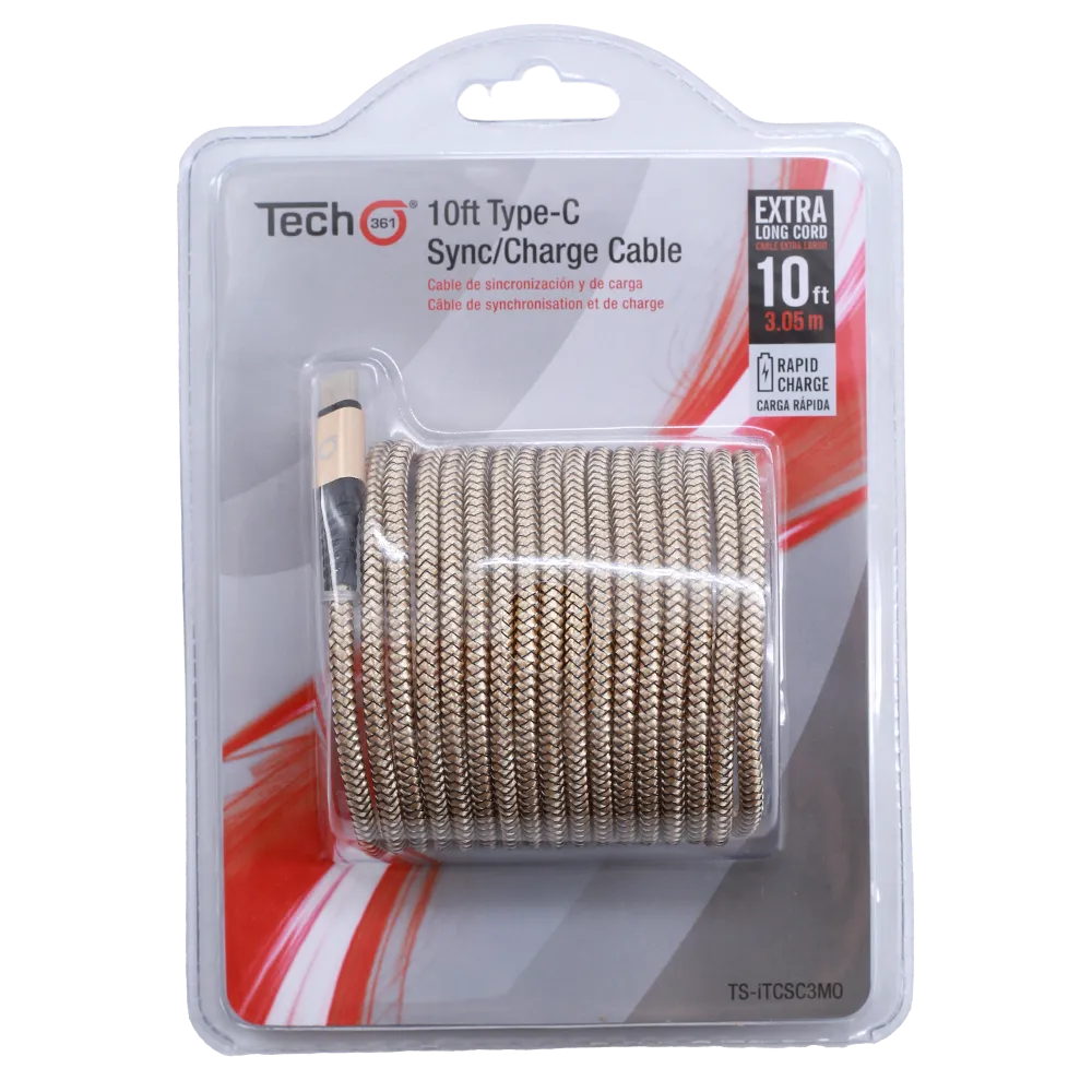 Cable Tipo C Carga Rapida 305 M Tech 361 1 Pza