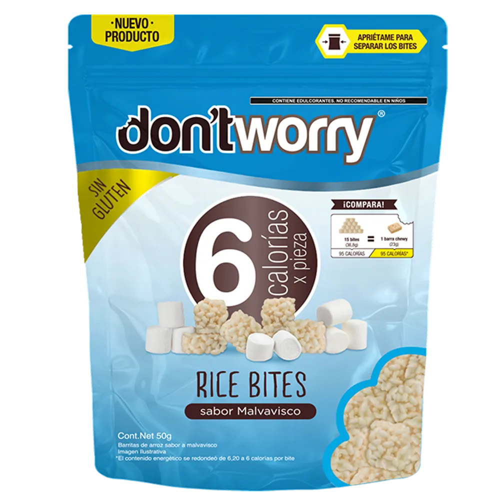 Barritas De Arroz Sabor Malvavisco Dont Worry 50 g