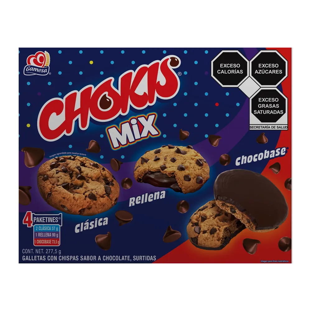 Galletas Chokis Mix Caja Gamesa 277.5 g