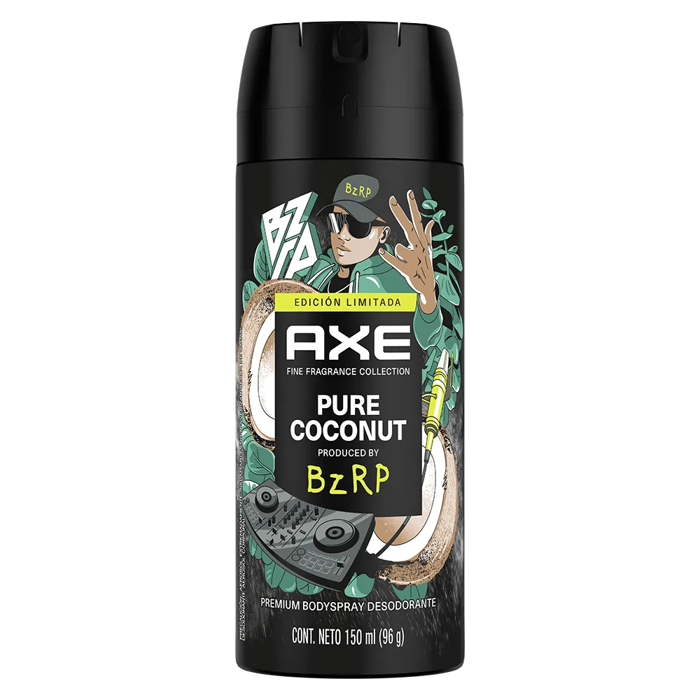 Desodorante Aerosol Pure Coconut Bzrp Axe 150 Ml