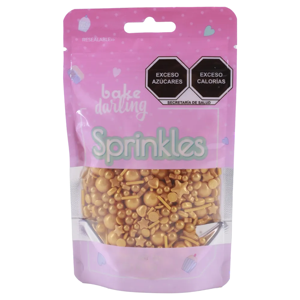 Sprinkles Mix Perlas Doradas Bake Darling 80 g