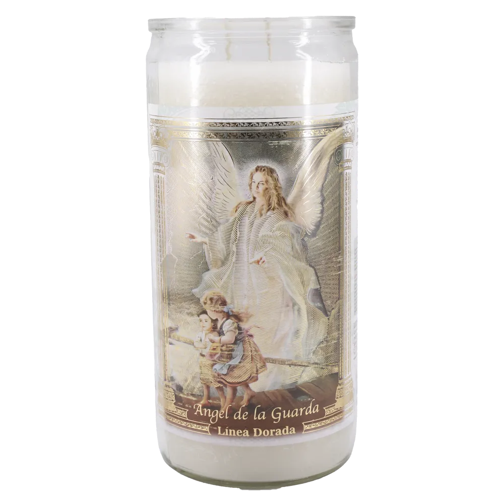 VELADORA DE 14 DAS ANGEL DE LA GUARDA LUZ ETERNA 1 PIEZA