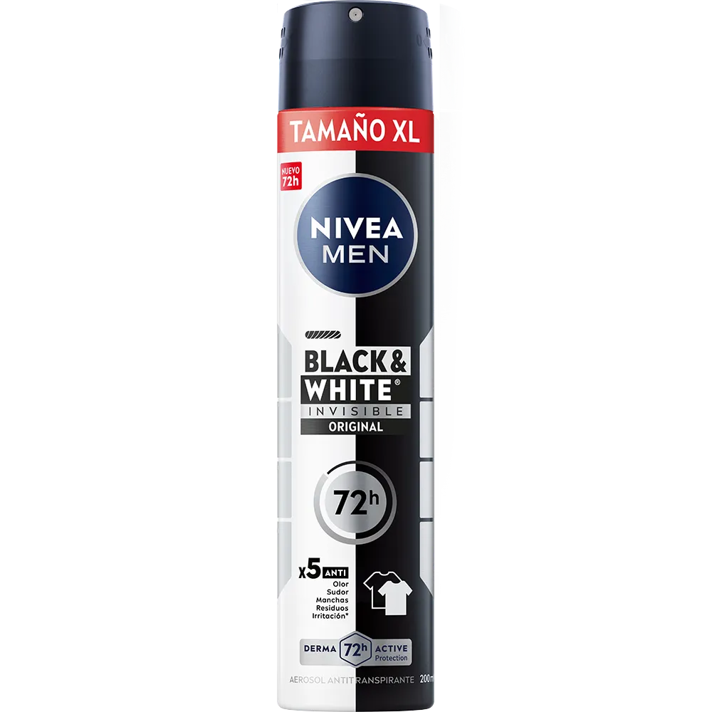 Antitranspirante Aerosol Black&White Original Nivea Men 200 Ml
