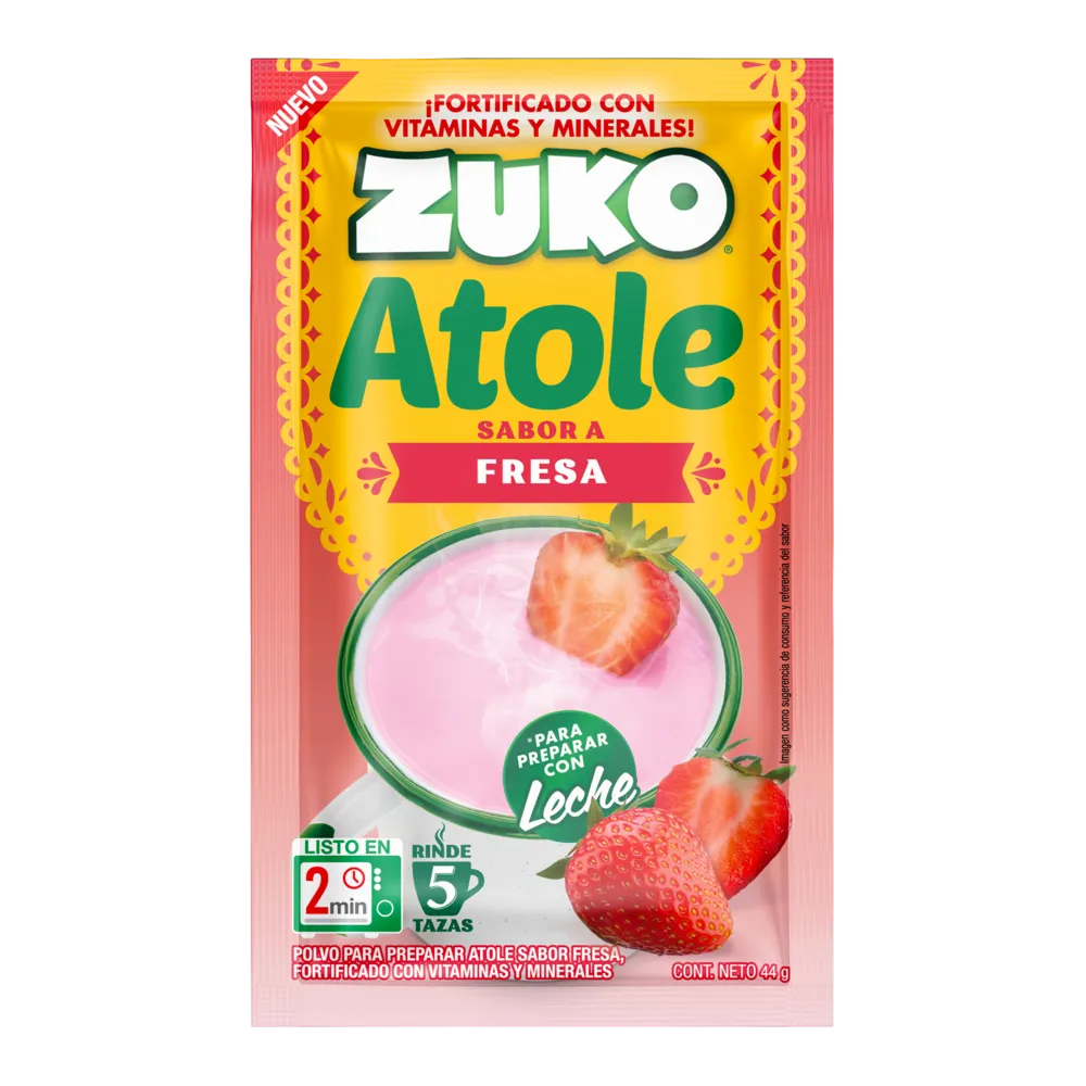 Atole Sabor Fresa Zuko 44 Gr
