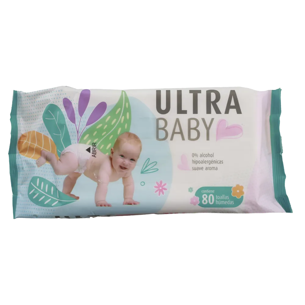 Toallitas Humedas Para Bebe Ultra Baby 80 Pz