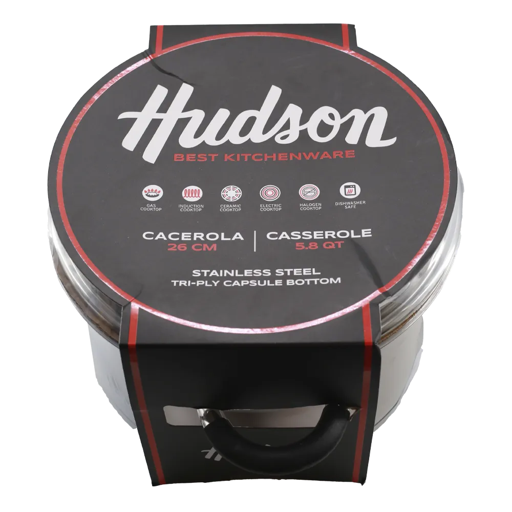 Cacerola Acero Inox 26 Cm Hudson 1 Pz