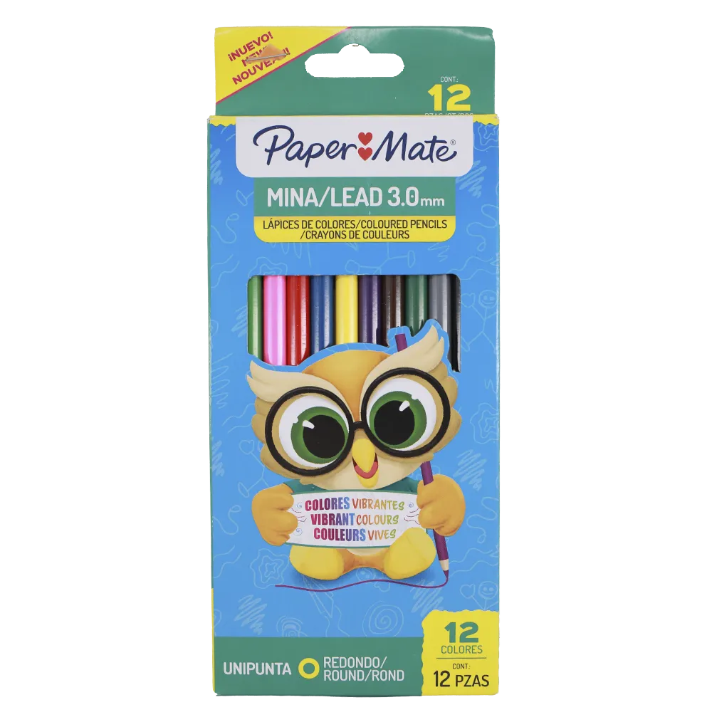 LAPICES DE COLORES EST.12 PAPER MATE 1 PIEZA
