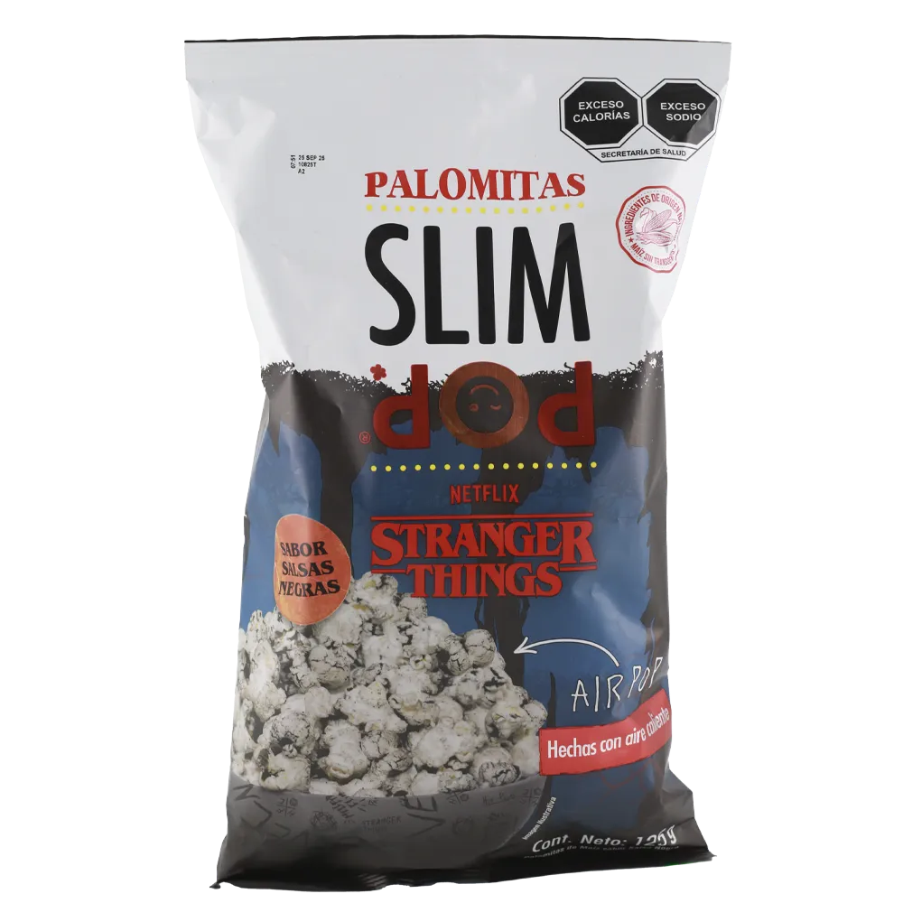 PALOMITAS EXPLOTADAS SALSAS NEGRAS SLIM POP 125 GRAMOS