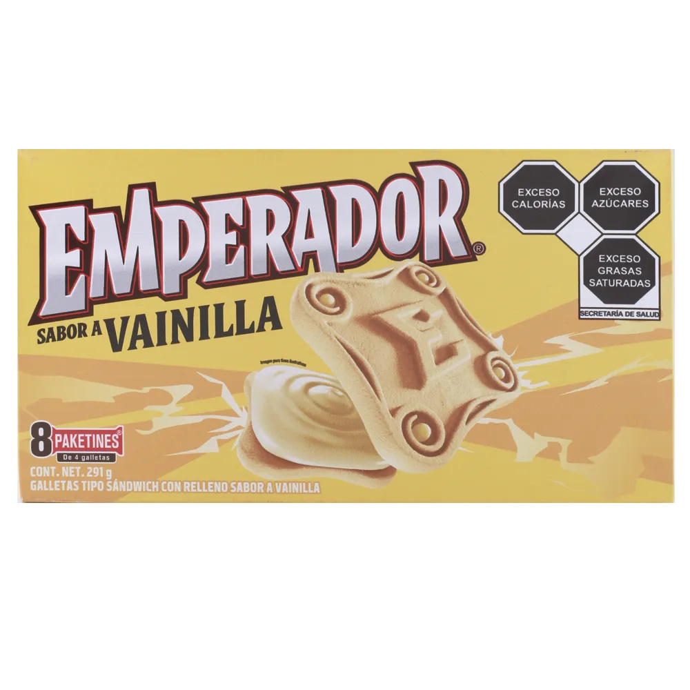 GALLETA EMPERADOR SABOR VAINILLA GAMESA 291 GRAMOS