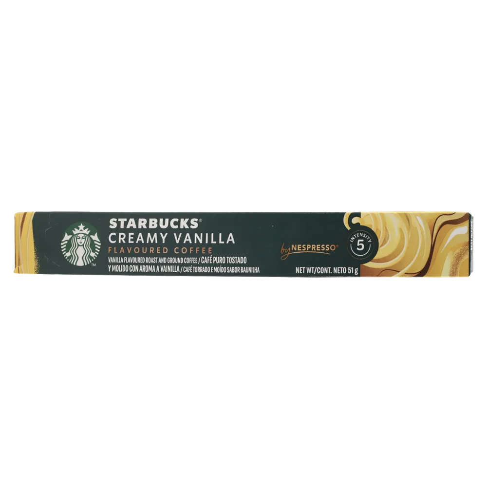 CAFE EN CAPSULAS CREAMY VAINILLA STARBUCKS 51 GRAMOS