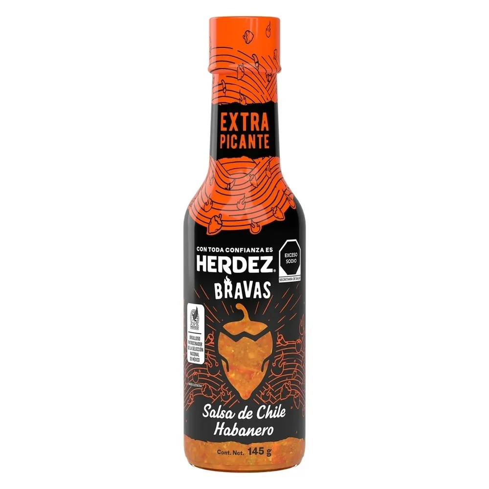 Salsa Herdez Bravas de Chile Habanero 145 g