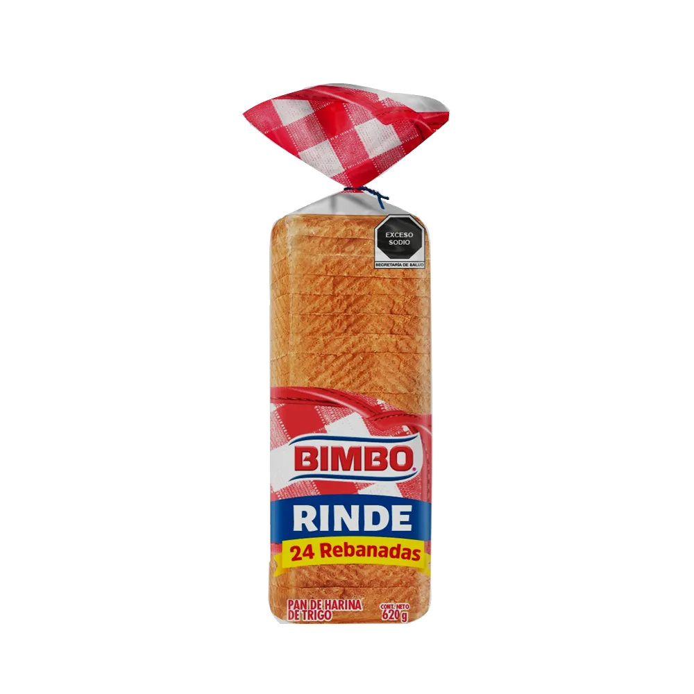 PAN BLANCO RINDE BIMBO 620 GRAMOS