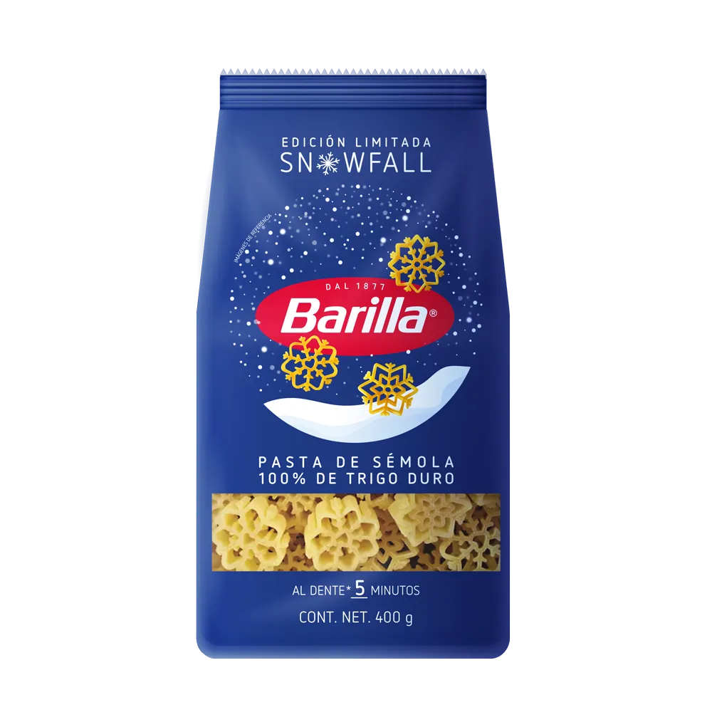PASTA PARA SOPA COPO DE NIEVE BARILLA 400 GRAMOS