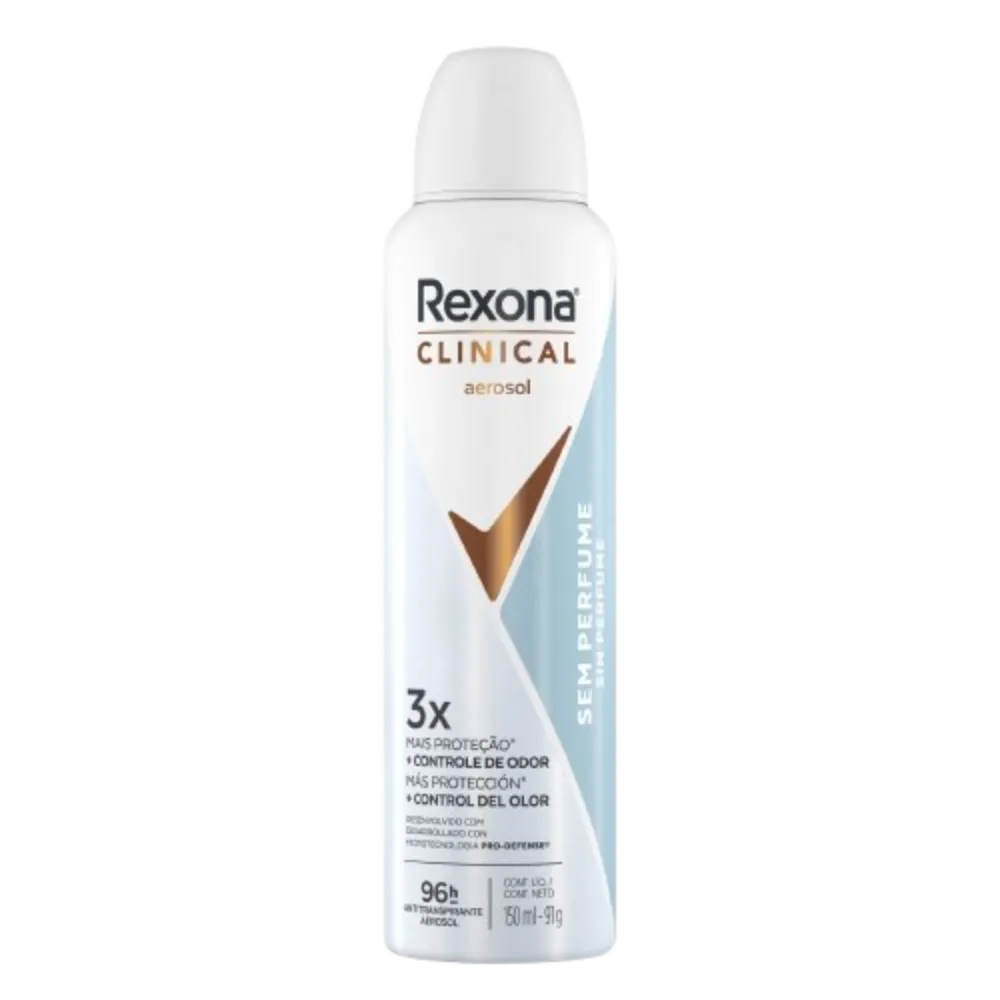 ANTITRANSPIRANTE AEROSOL CLINICAL SIN PERFUME REXONA 150 MILILI