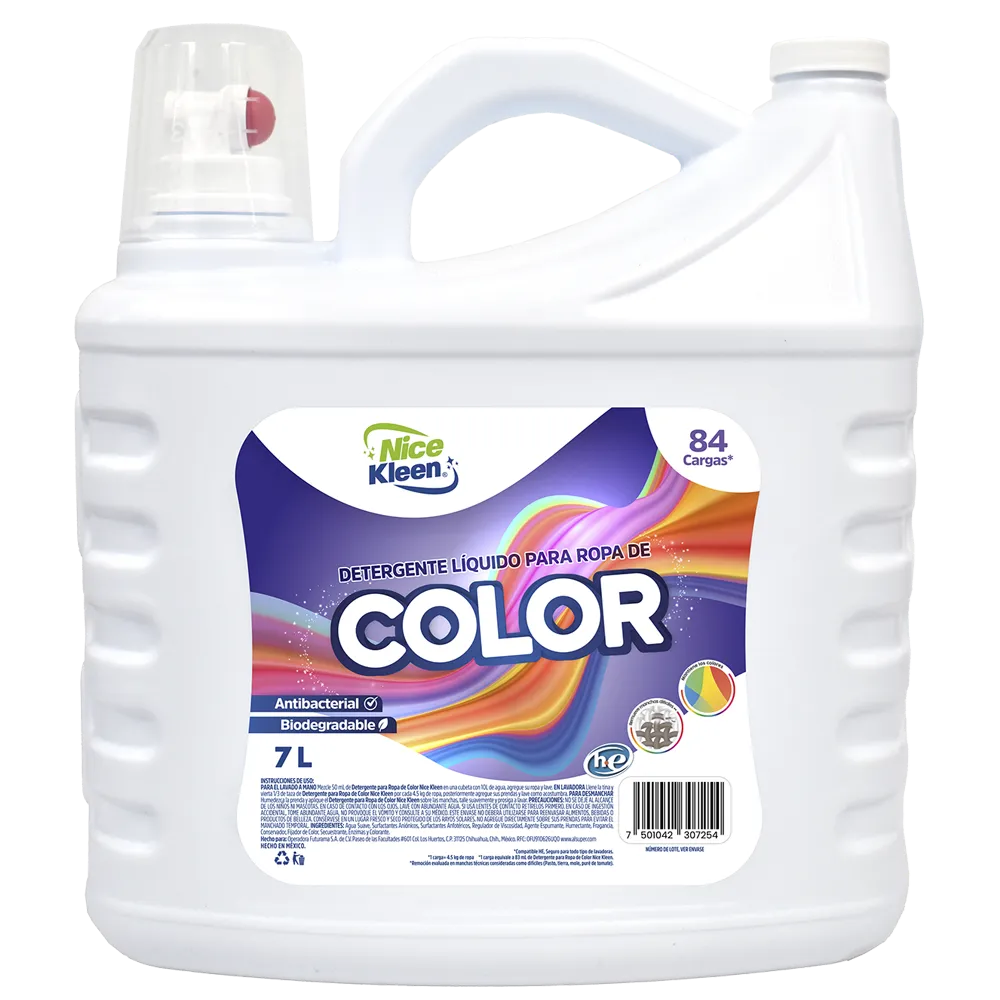DETERGENTE LIQUIDO ROPA DE COLOR NICE KLEEN 7 LITRO