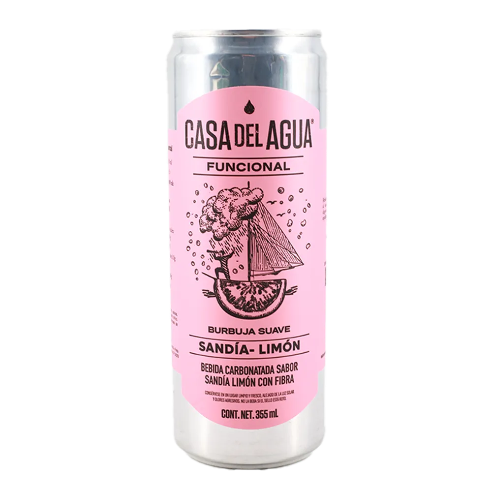 BEBIDA FUNCIONAL SABOR SANDIA-LIMON CASA DEL AGUA 355 MILILI