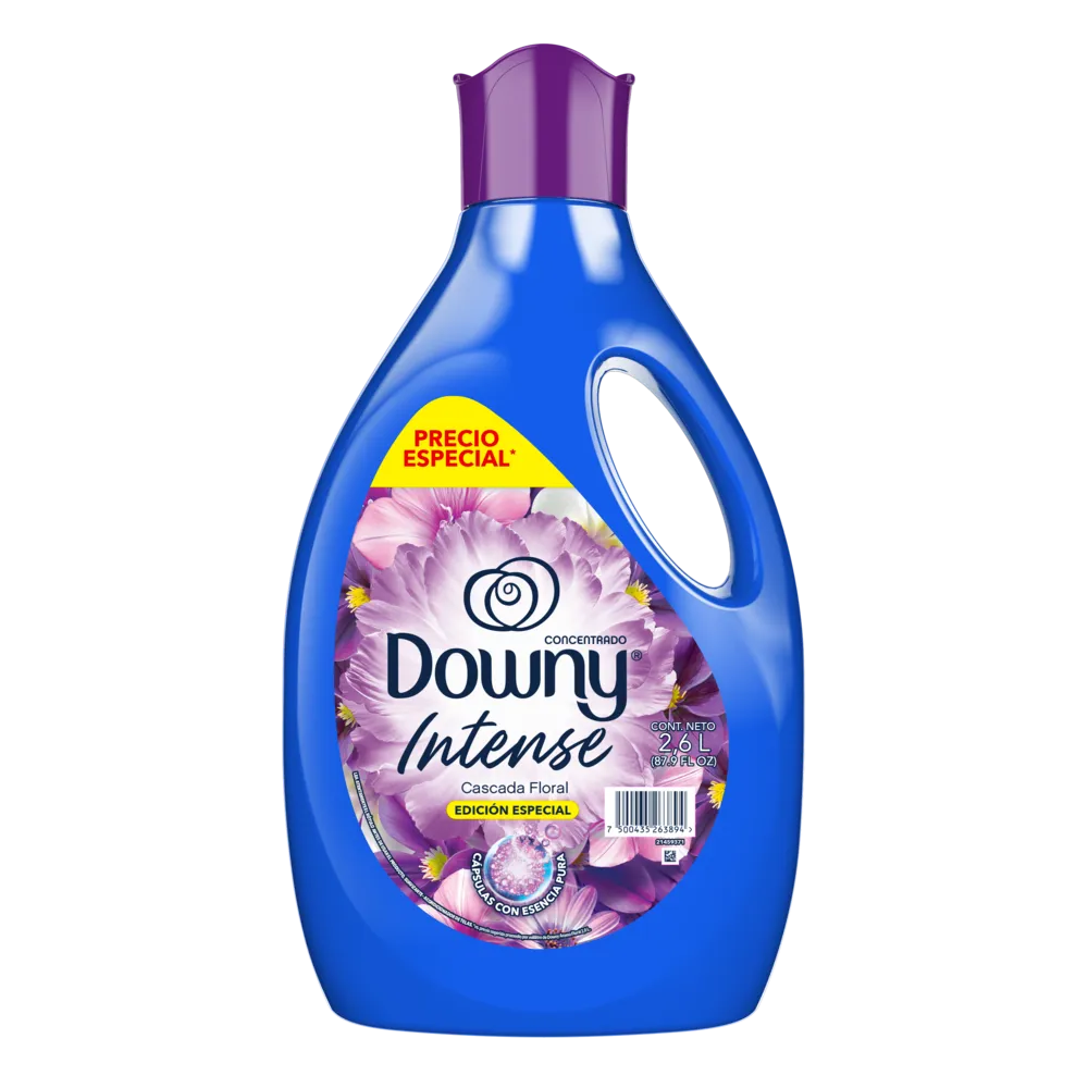 SUAVIZANTE DE TELA CONCENTRADO CASCADA FLORAL DOWNY 2.6 LITRO