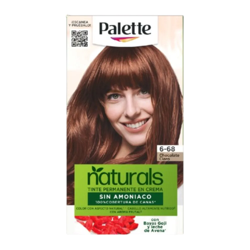 TINTE TONO 6-68 CHOCOLATE CLAR PALETTE NAT 1 PIEZA