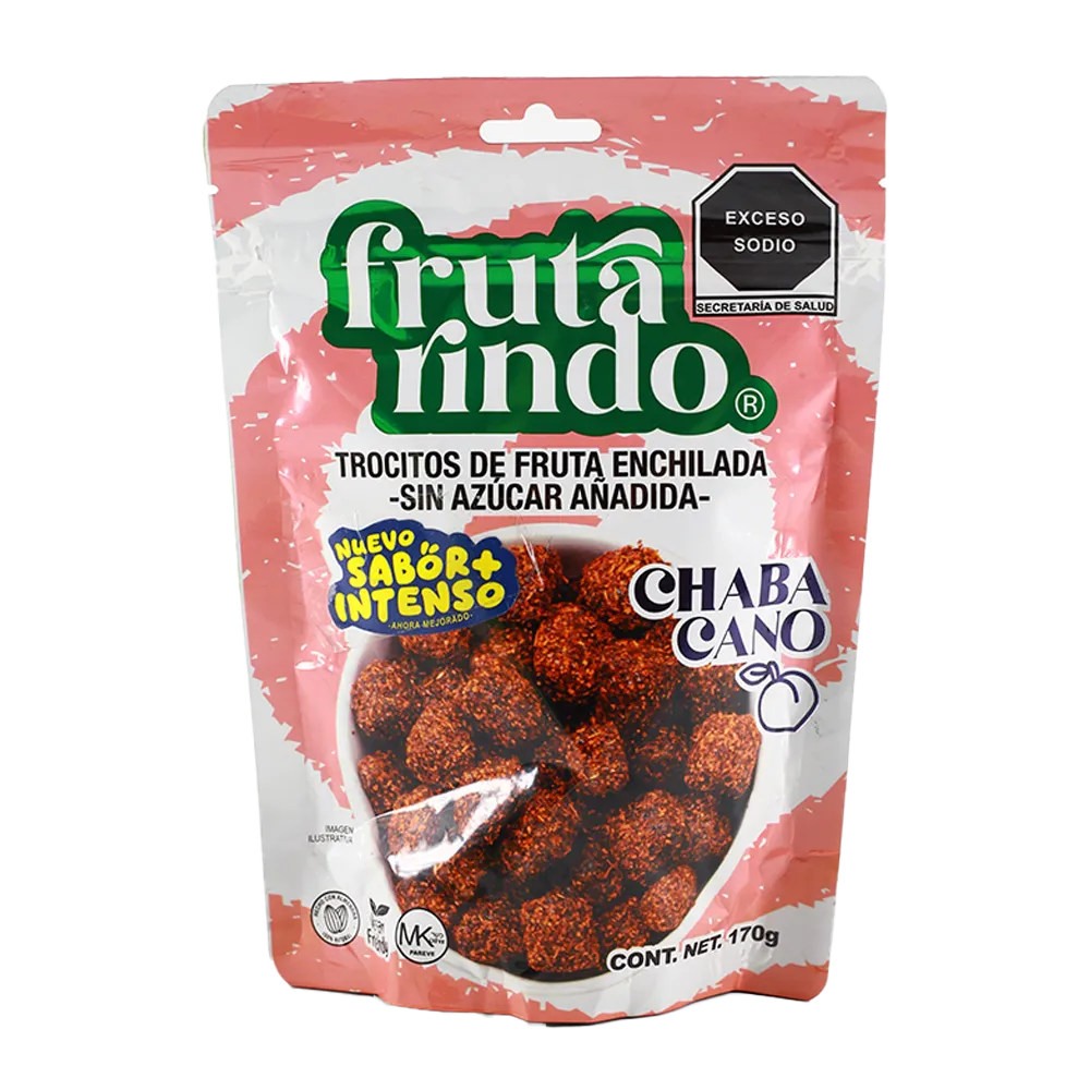 PULPA DE CHABACANO Y TAMARINDO CON CHILE FRUTARINDO 170 GRAMOS