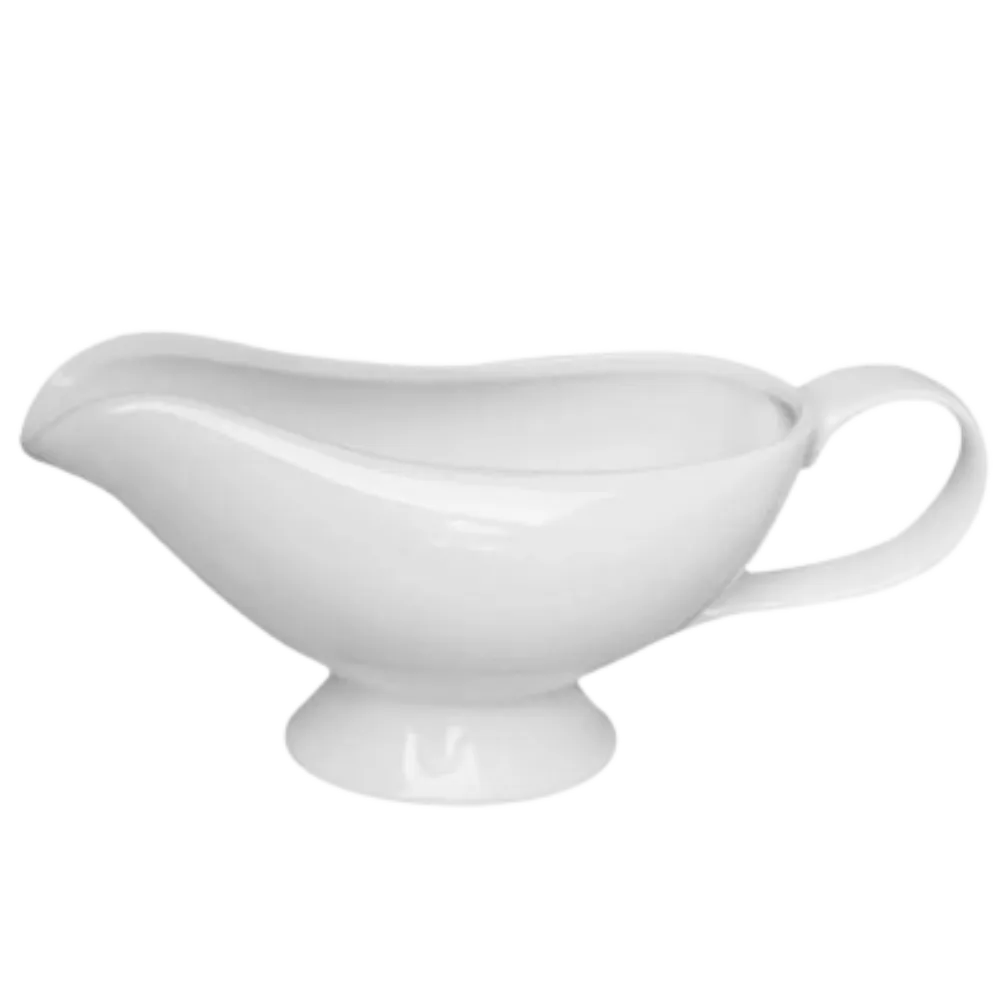SALSERA DE PORCELANA 350ML BLANCO CHEFMAKER 1 PIEZA