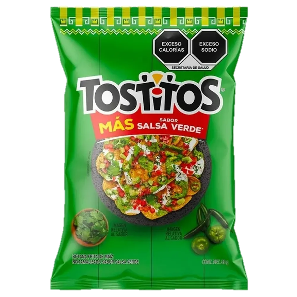 TOSTITOS SALSA VERDE SABRITAS 49 GRAMOS