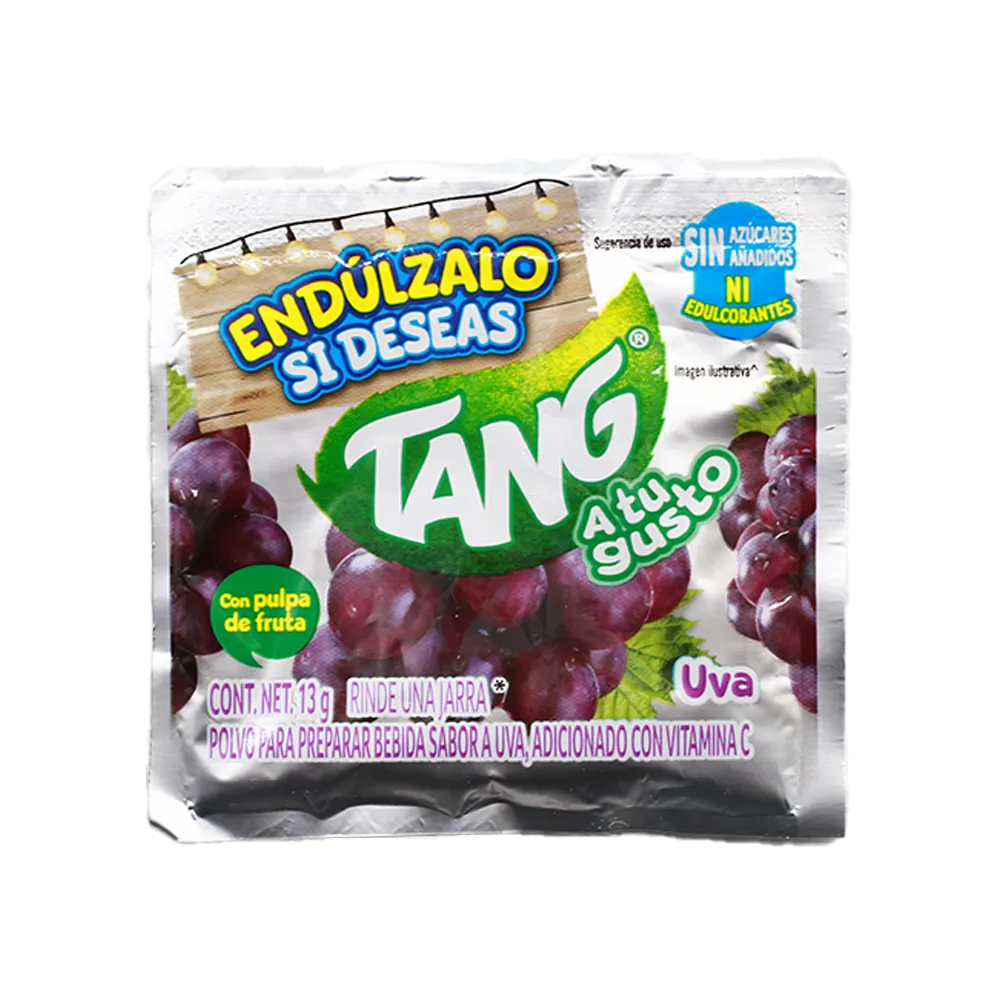 BEBIDA EN POLVO UVA TANG A TU GUSTO 13 GRAMOS