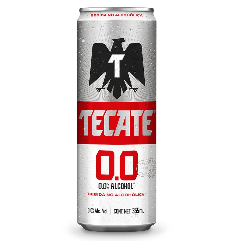 Cerveza Lata Sin Alcohol Sin Alcohol Tecate 355 Ml